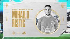 Mihailo Ristic, nuevo jugador del Celta.