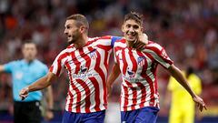 Nahuel y Koke celebran el 5-1 en el Atlético-Cádiz