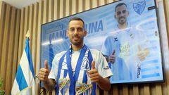Presentación de Manu Molina como nuevo jugador del Málaga CF.