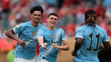 Foden celebra el segundo gol del City.