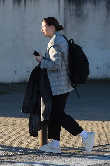 La jugadora de la selección española de fútbol, Laia Codina, a su llegada al juicio por el ‘Caso Rubiales’, en la Audiencia Nacional de San Fernando de Henares.