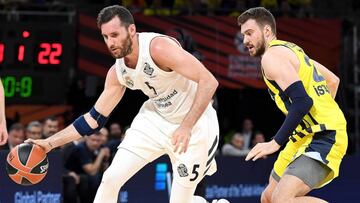 Rudy Fernández, alero del Real Madrid, durante el partido contra el Fenerbahçe.