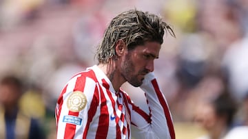 De Paul, con gesto serio tras caer eliminado el Atlético en el Mundial de clubes.