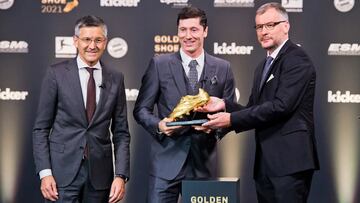 Lewandowski recibe la Bota de Oro: "Me vi con Florentino Pérez..."