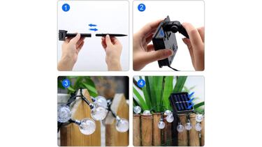 Tu jardín, “mágico y relajante” con esta guirnalda de luces solar