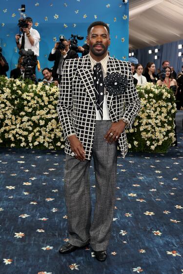 Colman Domingo posa en la alfombra roja de la MET Gala 2025.
