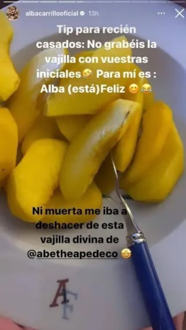 Alba Carrillo muestra el recuerdo que conserva de su matrimonio con Feliciano López
