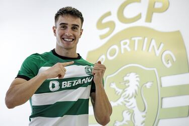 Fresneda, con la camiseta del Sporting CP.