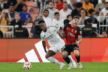 El 7 del Real Madrid y el 23 del Mallorca protagonizaron momentos de polémica y alta tensión en el encuentro.
