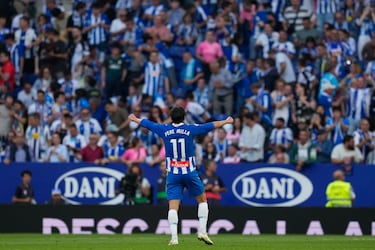 Puado subió al Espanyol, Puado lo salva cuando olía a descenso