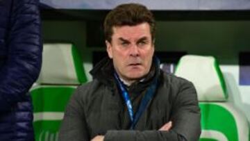 Dieter Hecking durante el partido ante el Gante