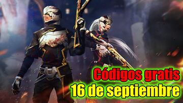Free Fire | Códigos de hoy viernes 16 de septiembre de 2022: recompensas gratis