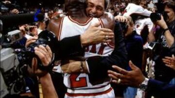 Phil Jackson y Michael Jordan, dos auténticas leyendas.