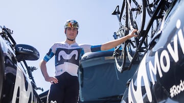 Pablo Castrillo, del Movistar, posa para AS durante el presente Tour de Francia.