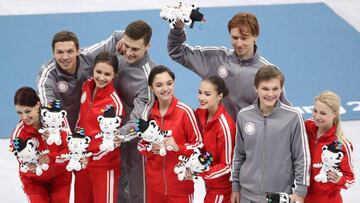 El equipo ruso de patinaje artístico ganó medalla de plata en PyeongChang 2017.