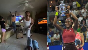Familia de Coco Gauff explota de emoción tras el punto que le dio su primer Grand Slam