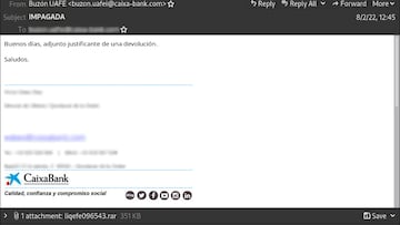¿Eres cliente de Caixabank? Cuidado con este correo
