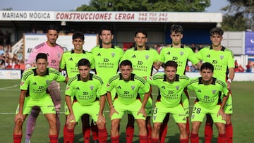 Once inicial del Mirandés en el duelo amistoso ante Osasuna.