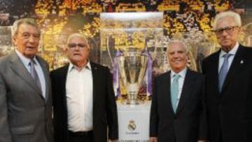Pachín, José Jiménez, Enrique Sánchez (vicepresidente ejecutivo de la Fundación del Madrid) y Pérez-Payá.