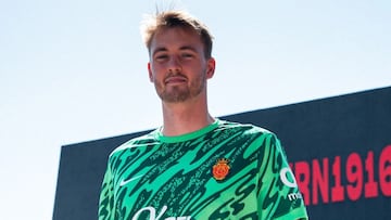 Lucas Bergström, portero finlandés del RCD Mallorca.