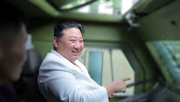 North Korean leader Kim Jong Un visits a key military factory in this undated photo released by North Korea's Korean Central News Agency (KCNA) on August 14, 2023. KCNA via REUTERS ATTENTION EDITORS - THIS IMAGE WAS PROVIDED BY A THIRD PARTY. REUTERS IS UNABLE TO INDEPENDENTLY VERIFY THIS IMAGE. NO THIRD PARTY SALES. SOUTH KOREA OUT. NO COMMERCIAL OR EDITORIAL SALES IN SOUTH KOREA.