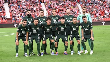 Alineación del Racing en Almería