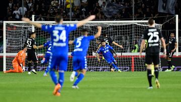 Soccer Football - Serie A - Empoli v Juventus - Stadio Carlo Castellani, Empoli, Italy - May 22, 2023 Empoli's Francesco Caputo celebrates scoring their third goal REUTERS/Massimo Pinca