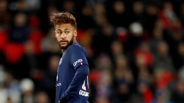 Neymar con el PSG.