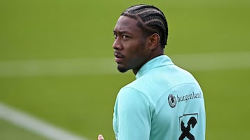 David Alaba, durante uno de los entrenamientos de la selección austriaca en la presente Eurocopa.