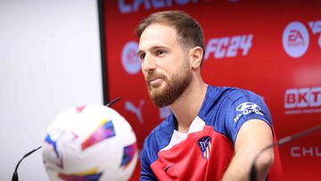 Oblak, futbolista del Atlético.