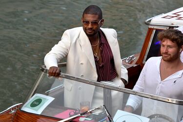 Usher en Venecia antes de la boda de Jeff Bezos y Lauren Sánchez.
