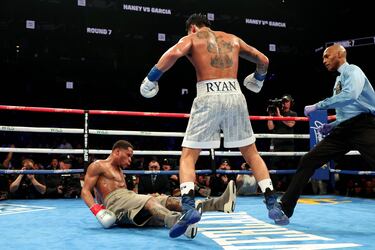 La pelea entre Devin Haney y Ryan García fue señalada como no contest luego de que ‘King Ry’ dio positivo a ostarina tras derribar tres veces a Haney. Pese a ello, el combate fue uno de los más emocionantes de todo el año no solo por lo que pasó dentro del cuadrilátero, sino por todo lo externo. 