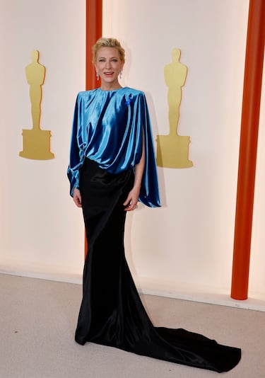 Cate Blanchett con un diseño de Louis Vuitton.