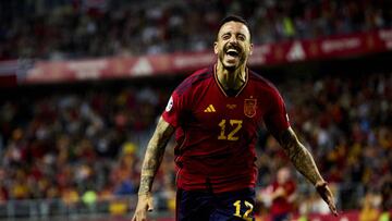 Celebración de Joselu.