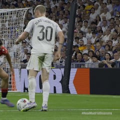 Mastantuono tira un caño y lo que hace después enamoró a los 70.000 del Bernabéu