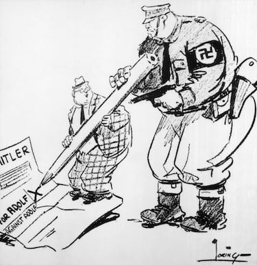 El 30 de enero, Adolf Hitler fue nombrado canciller de Alemania por el presidente Paul von Hindenburg. Aunque el Partido Nazi no obtuvo mayoría absoluta de las elecciones de julio de 1932, era la fuerza más votada en el Reichstag, lo que llevó a Hindenburg a aceptar su nombramiento como parte de una estrategia para controlar su influencia.

Este acto marcó el inicio del fin de la República de Weimar. En los meses siguientes, Hitler consolidó su poder mediante la Ley Habilitante, que le permitió legislar sin el Parlamento, y tras la muerte de Hindenburg en 1934, fusionó los cargos de canciller y presidente, convirtiéndose en Führer.

El nombramiento fue el resultado de maniobras políticas, presiones internas y el temor al comunismo, y tuvo consecuencias devastadoras para Alemania y el mundo.