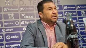 Cordero: "Ahora mismo, el Tenerife no es un primer espada"