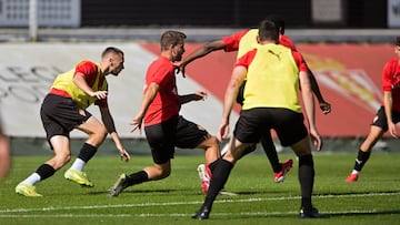 05-09-25. IMAGEN DEL ENTRENAMIENTO DEL SPORTING.