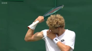 Martín Landaluce en Wimbledon.
