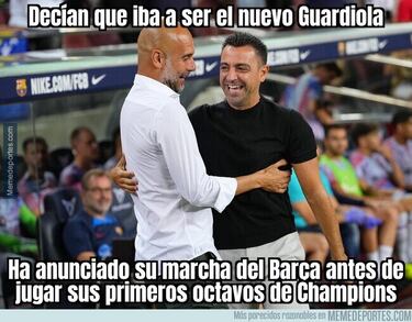 Los memes, demoledores con el Barcelona y Xavi
