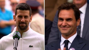 Rivales por años, amigos de por vida: Djokovic se rinde a Federer tras ganar en Wimbledon con él en pista