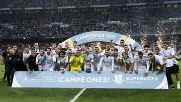 El Real Madrid se llevó la última Supercopa que enfrentó al equipo blanco ante el Barcelona en el verano de 2017.