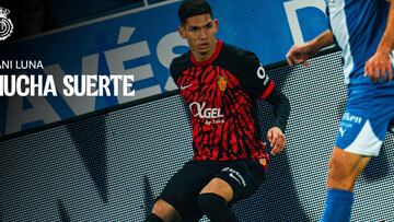 Daniel Luna, jugador colombiano del Mallorca, cedido al Cartagena.