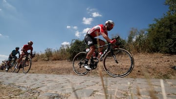 El ciclista belga Thomas De Gendt, durante una escapada.