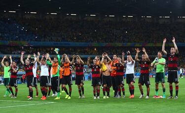La Selección de Alemania consiguió ser el equipo más goleador durante tres Mundiales seguidos: Alemania 2006, Sudáfrica 2010 y Brasil 2014.