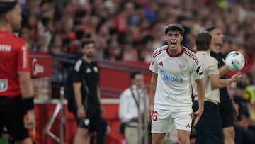 Juanlu, ante el Getafe.