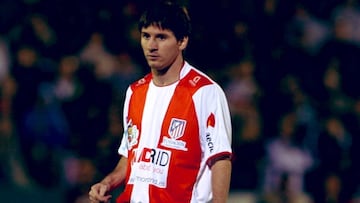 El día que Leo Messi jugó con la camiseta del Atlético de Madrid