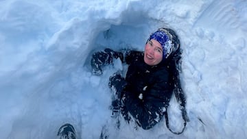 Mujer desenterrada en una avalancha en Ushuaia