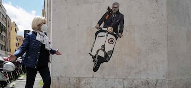 Mourinho ya está presente en las calles de Roma