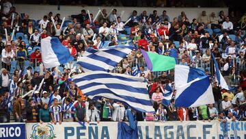 Afición del Málaga.